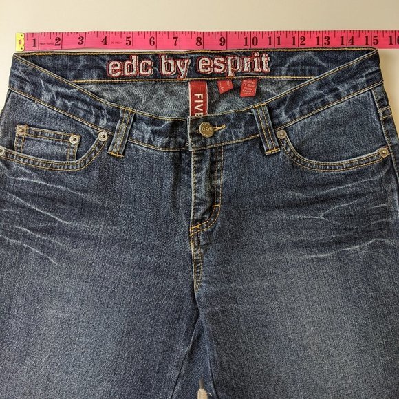 EDC by Esprit Low Rise FIVE Straight cut Jeans Size 8 - Picture 15 of 16